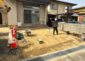 土間コン打設・カーポート設 | 施工事例 | (株)合田建設 |