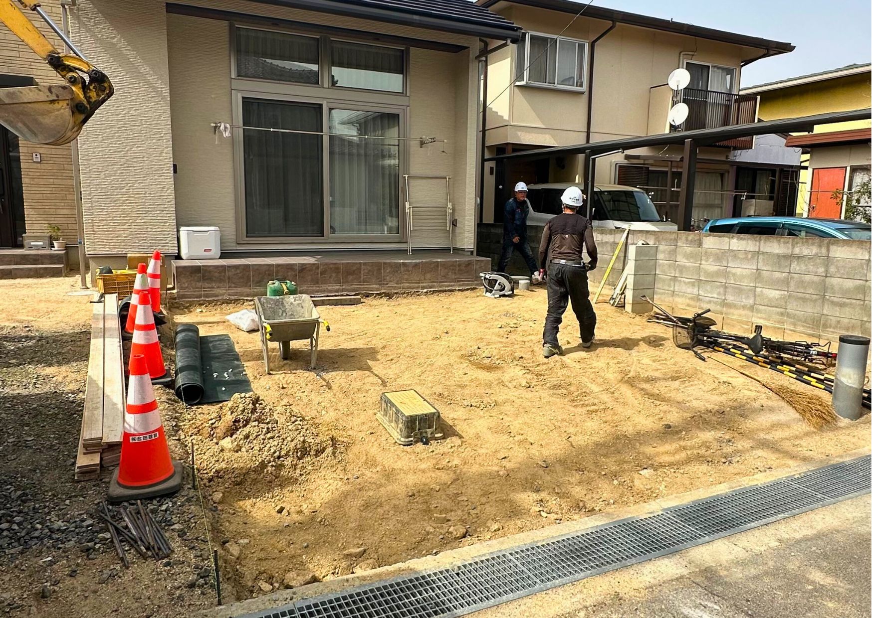 土間コン打設・カーポート設 | 施工事例 | (株)合田建設 |