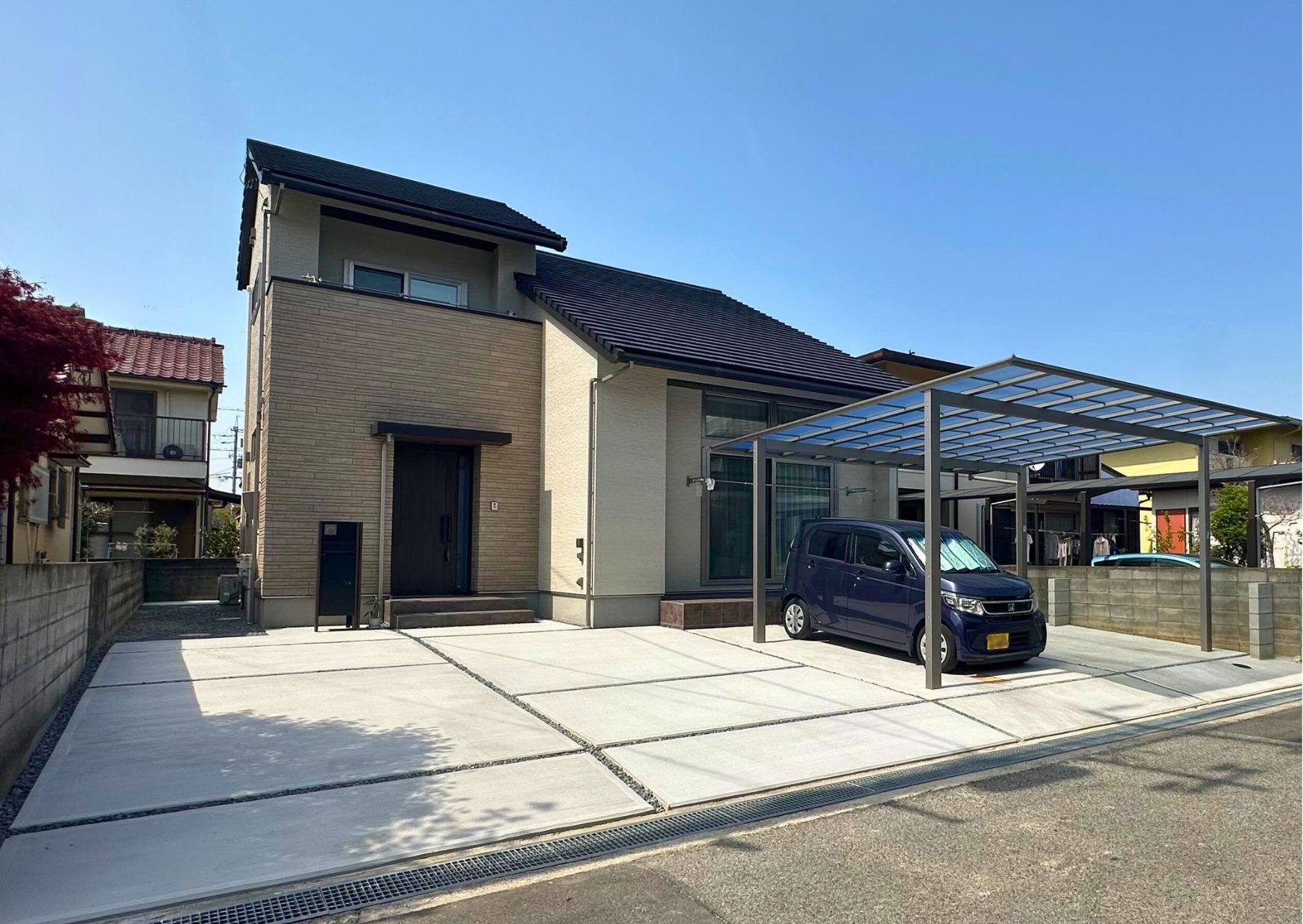 土間コン打設・カーポート設 | 施工事例 | (株)合田建設 |