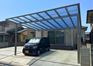 土間コン打設・カーポート設 | 施工事例 | (株)合田建設 |
